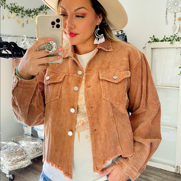 Camel Corduroy Jacket - Picture 2 of 5